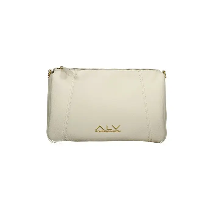Borsa a Tracolla Donna Bianca Zip Bianco