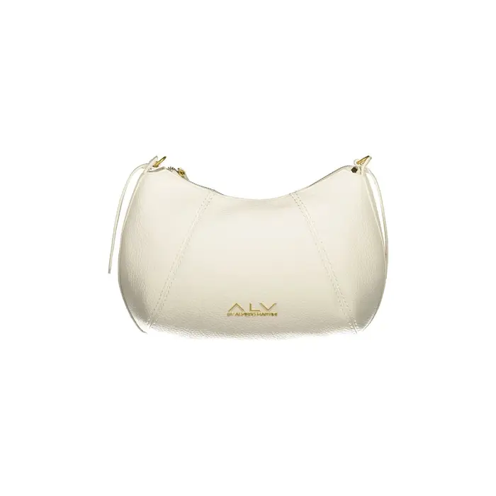 Borsa a Tracolla Donna Bianca Zip Logo Bianco