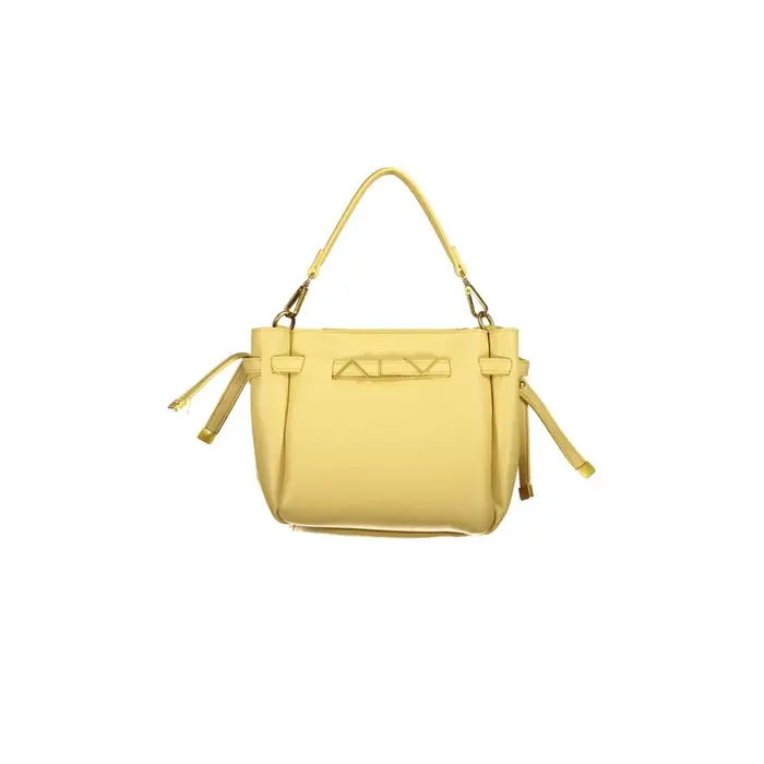 Borsa a Tracolla Donna Gialla Zip Logo Giallo