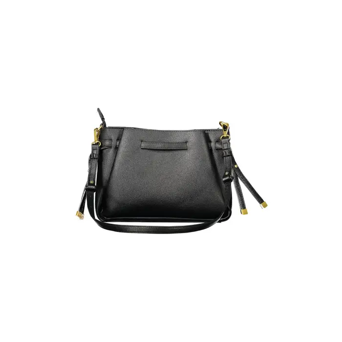 Borsa a Tracolla Donna Nera Logo Nero