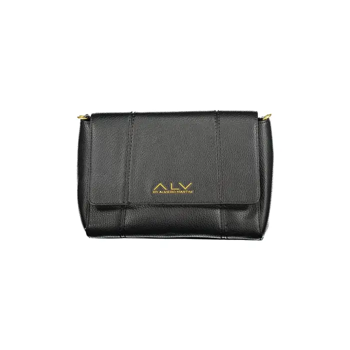 Borsa a Tracolla Donna Nera Zip Nero