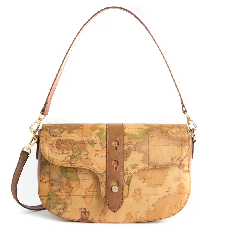Alviero Martini 1A Classe Escape Geo Borsa a spalla LE62 G616 970 Tabacco