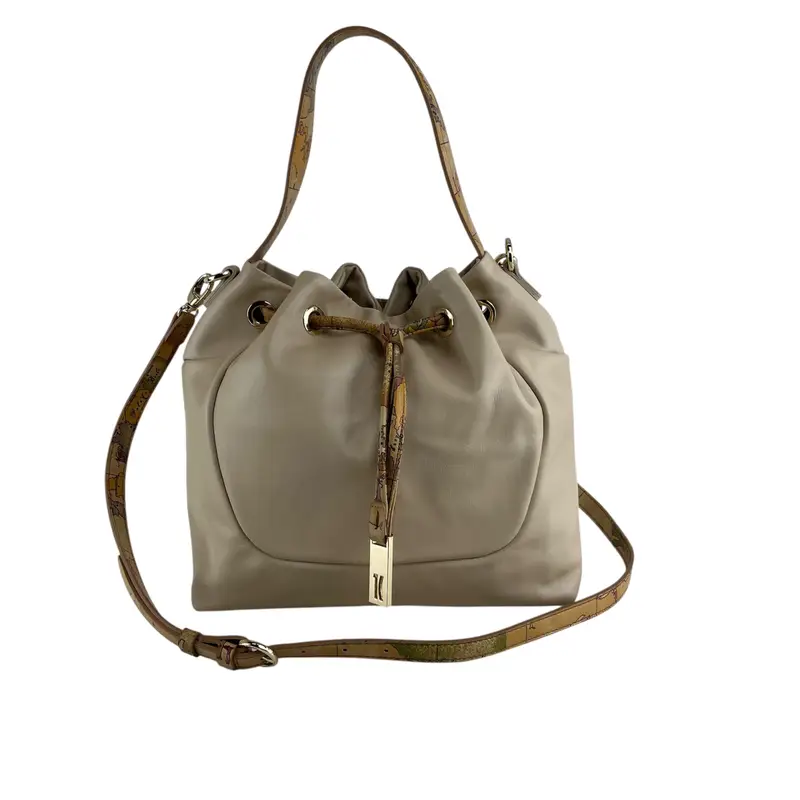 Alviero Martini 1A Classe Talisman Leather Borsa a tracolla LE87 8631 905 Avorio