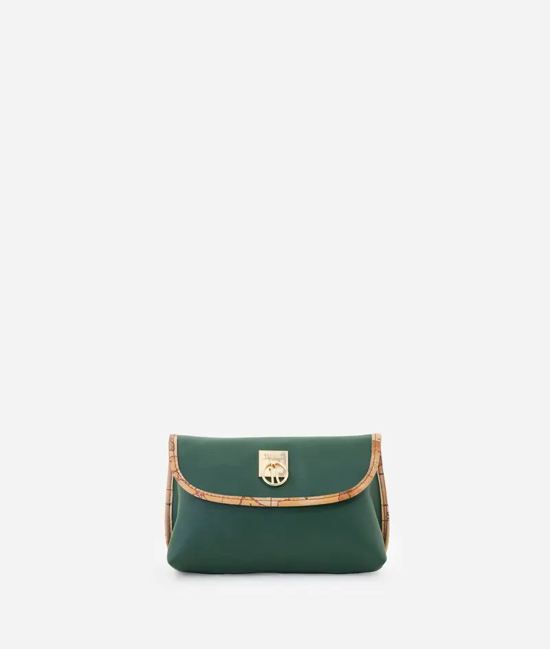 Alviero Martini Beauty piccolo con patta e dettaglio 1C Verde Pino