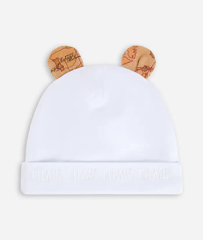 Cappellino con orecchie da orsetto Bianco