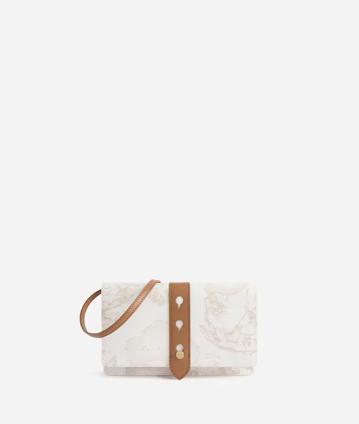 Escape Geo pochette con patta Geo White
