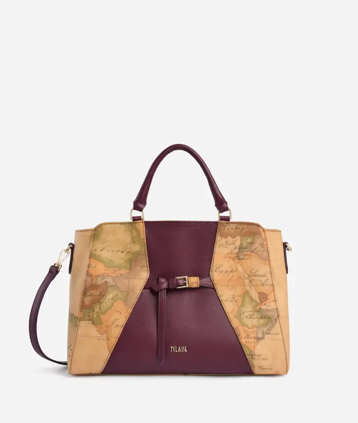 Alviero Martini Geo Saloon borsa a mano Burgundy