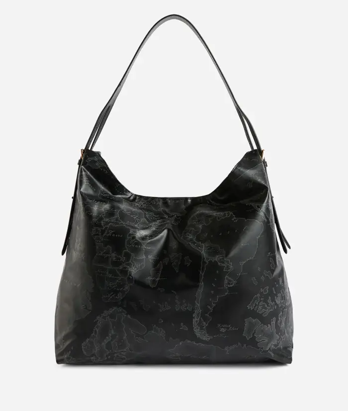 Alviero Martini Geo Soft Black borsa sottospalla con bustina