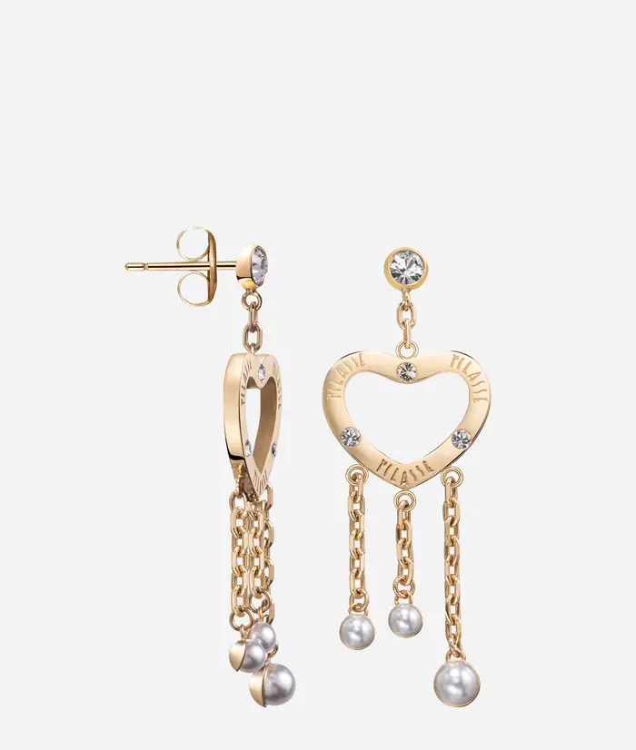 Heartbeads orecchini pendenti con perle Oro