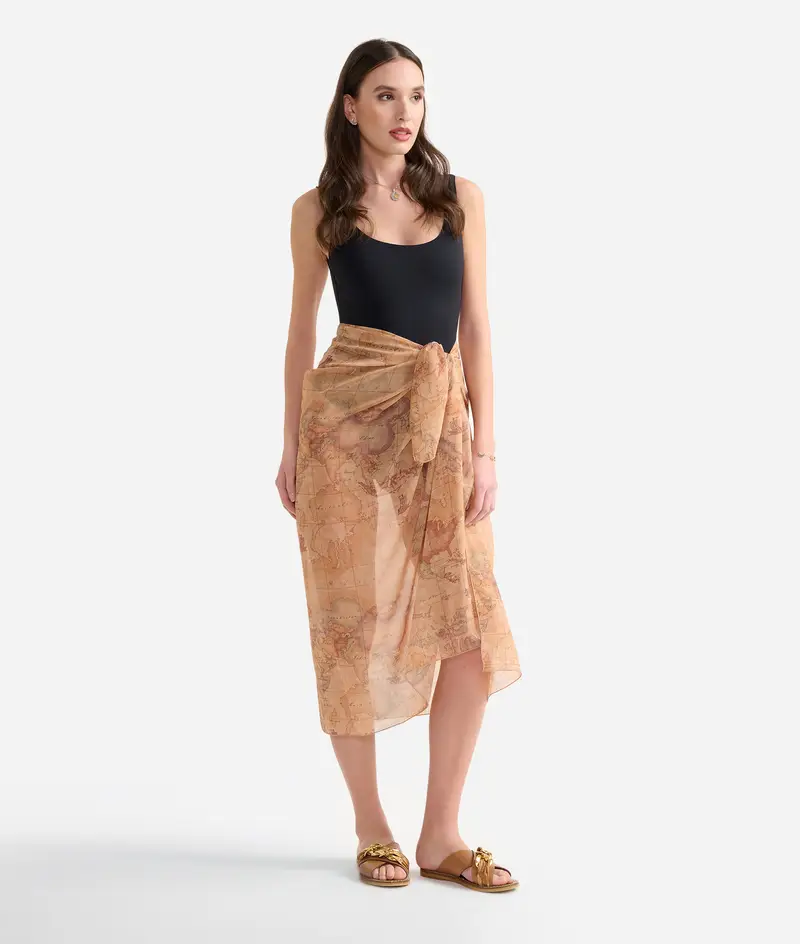 Alviero Martini Pareo in voile Geo Classic