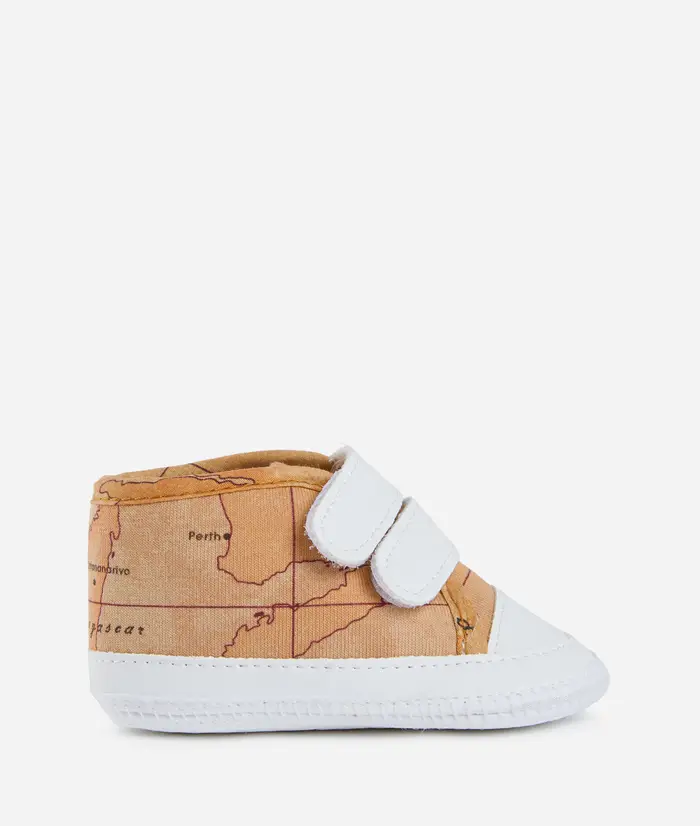 Scarpine in cotone con velcro Geo Classic