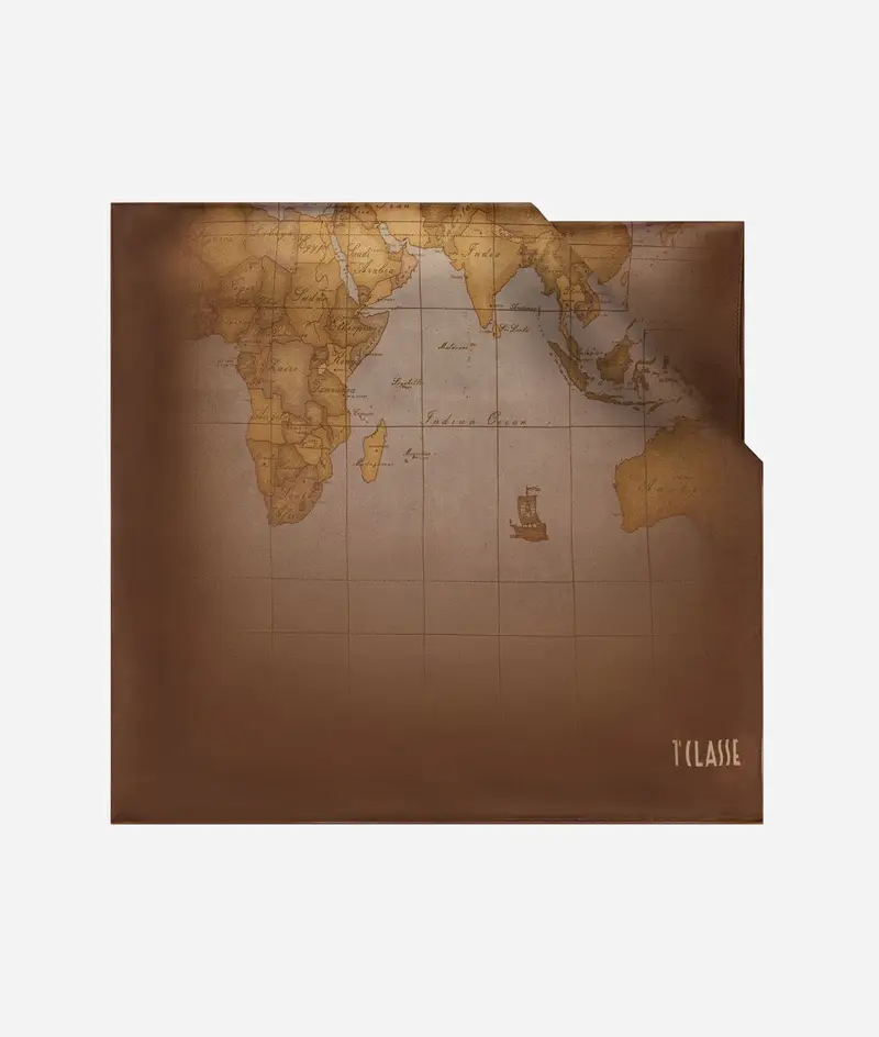 Alviero Martini Sciarpa Geo Sfumato 45x170 Cammello