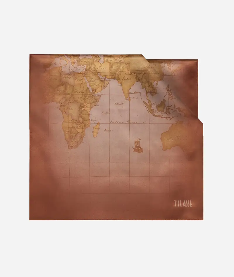 Alviero Martini Sciarpa Geo Sfumato 45x170 Rosa Antico