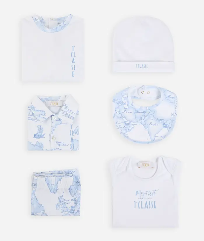 Set bimbo con tutine, completo e accessori Azzurro
