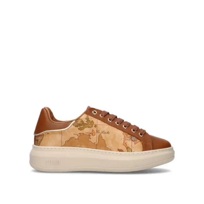 ALVIERO MARTINI Sneaker ragazza marrone in pelle Vario