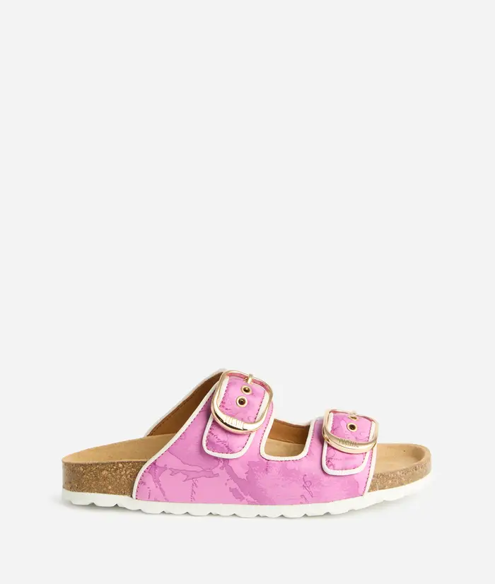 Alviero Martini Soft Color sandali doppia fascia Malva