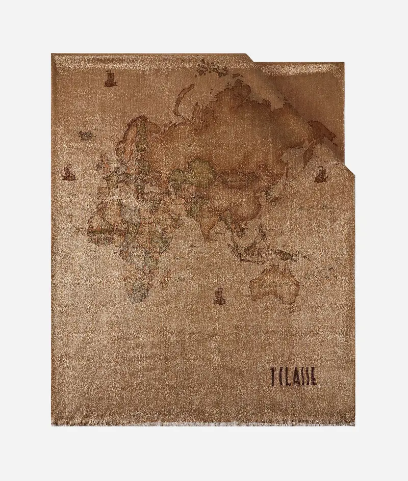 Alviero Martini Stola Geo Marezzato Lurex 80x200 Geo Classic