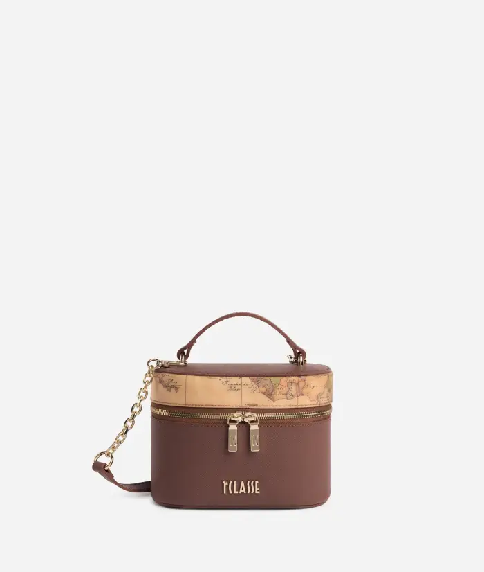 Alviero Martini Treasure Bag tracollina vanity Castagna