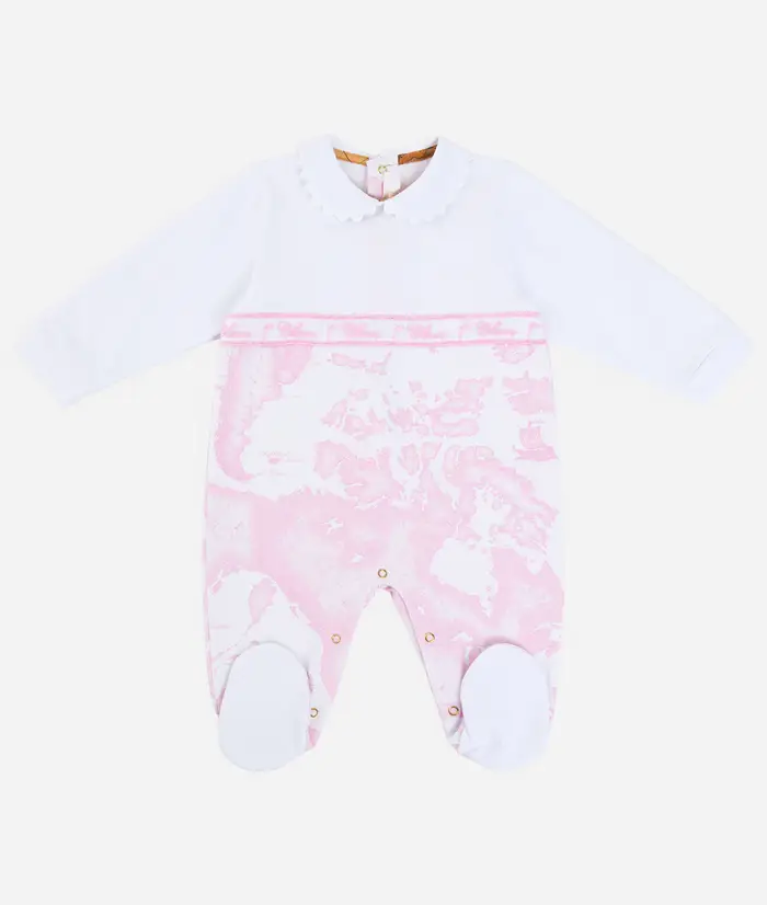 Alviero Martini Tutina in cotone Geo Bubble Rosa