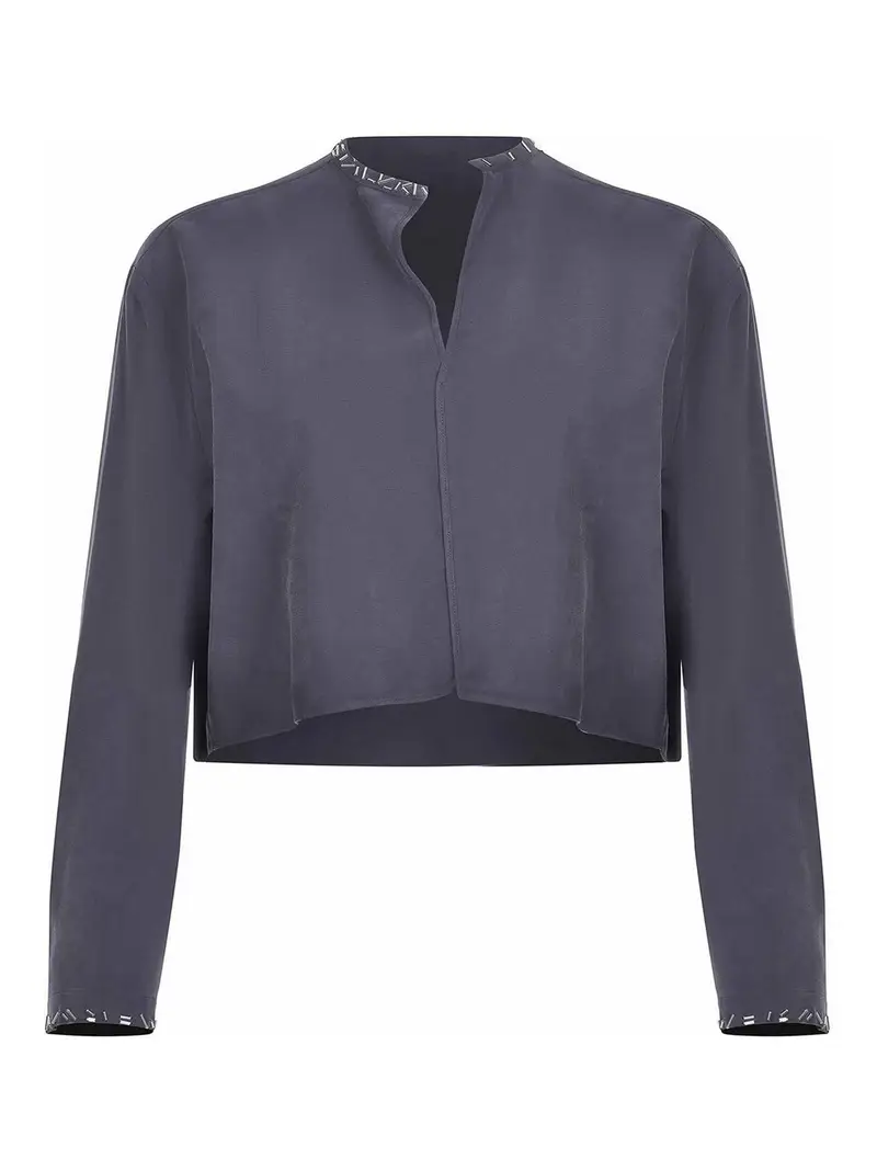 Alysi Camicia Realizzata In Un Mix Di Viscose Grigio