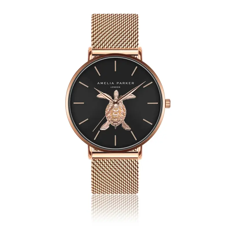 Amelia Parker Orologio da donna Sea Turtle Mesh