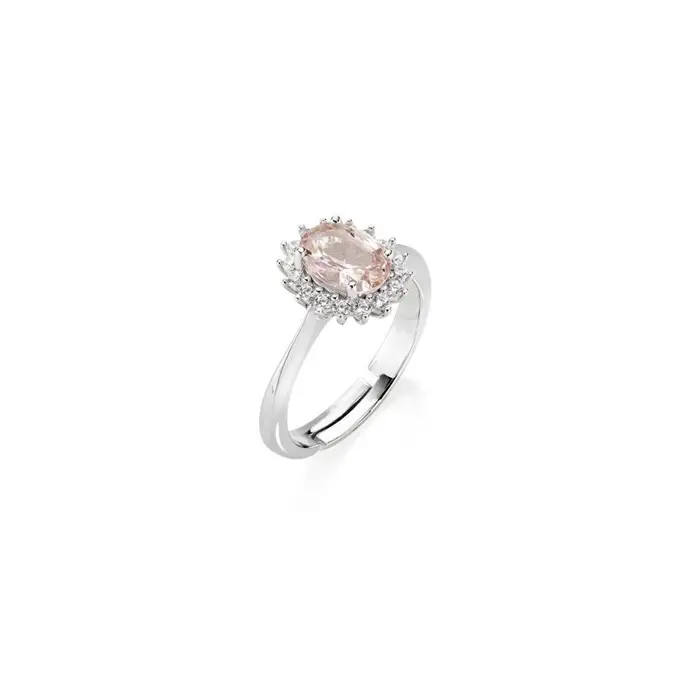 AMEN Anello Mini Royal Lady Con Morganite