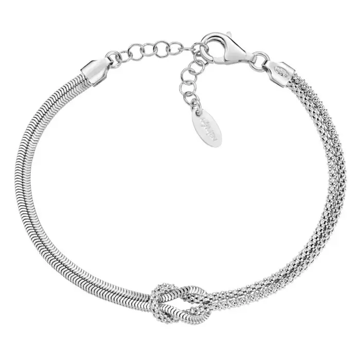 AMEN Bracciale Nodo D Amore - Argento 925