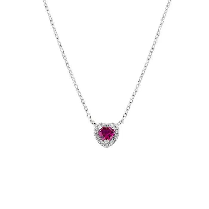 AMEN Collana Dolce Cuore Rubino
