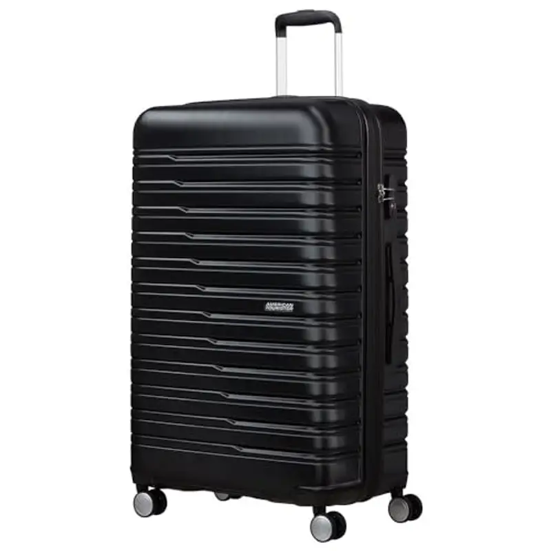 American Tourister Flashline - Spinner L, valigia, 78 cm, 100/109 L, nero (ombra nera)