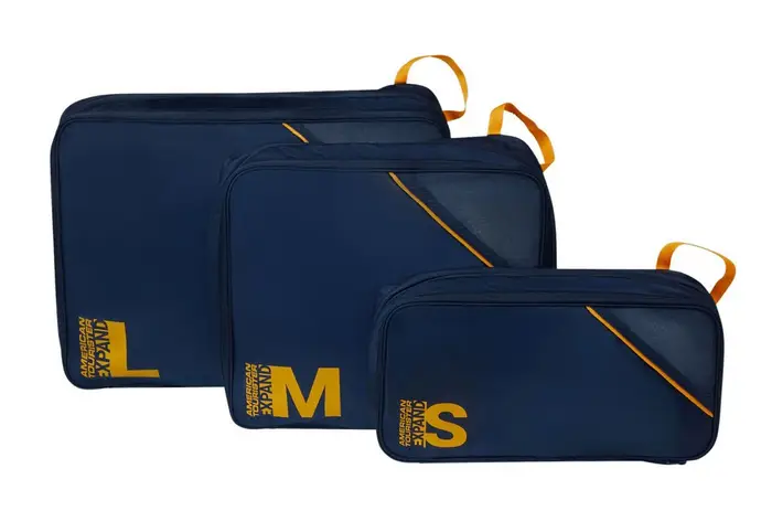 American Tourister Set 3 organizzatori da valigia Blu