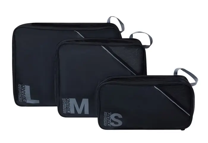 American Tourister Set 3 organizzatori da valigia Nero