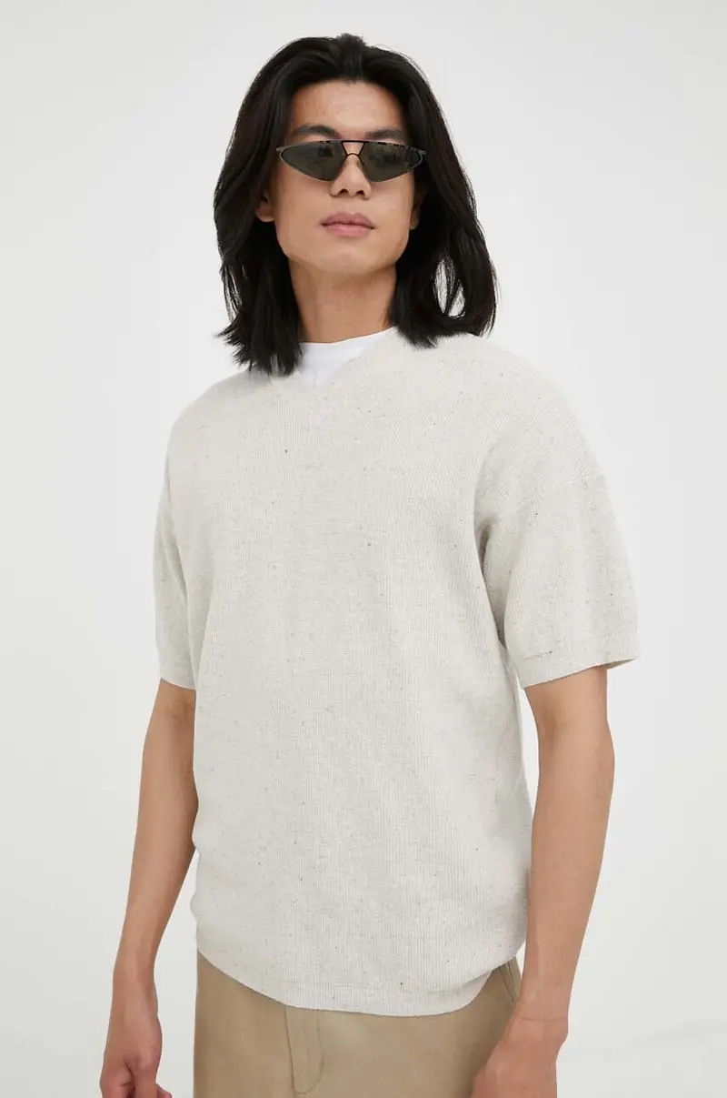 American vintage maglione uomo Beige