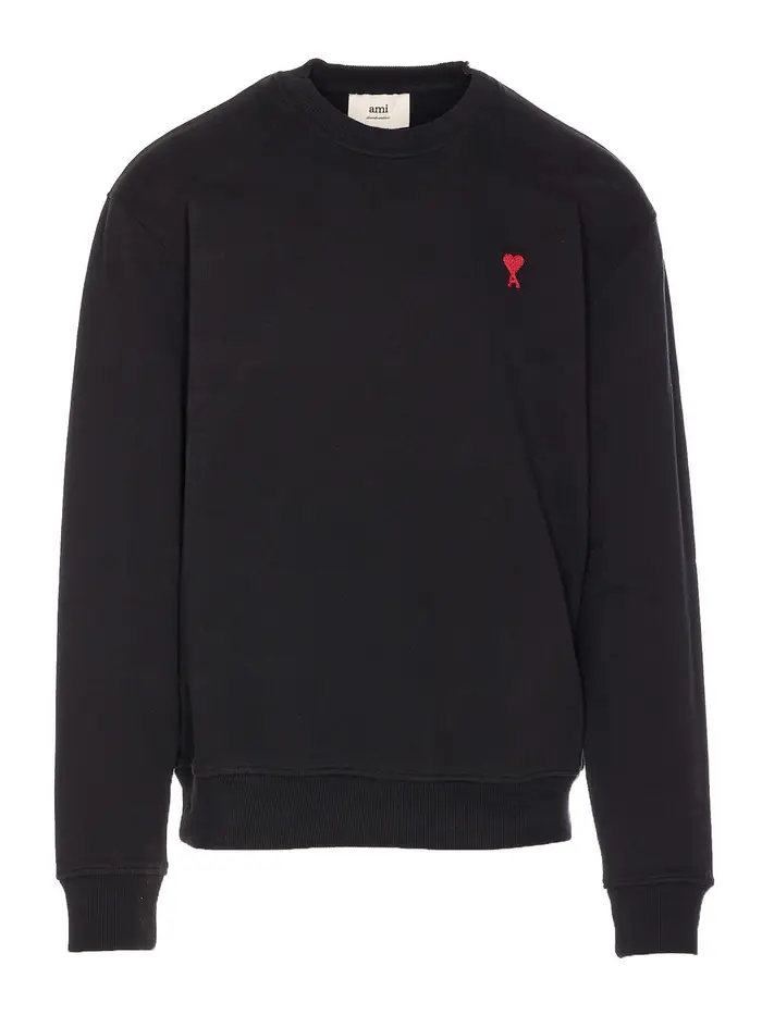 Ami Paris Ami de coeur classica felpa Nero