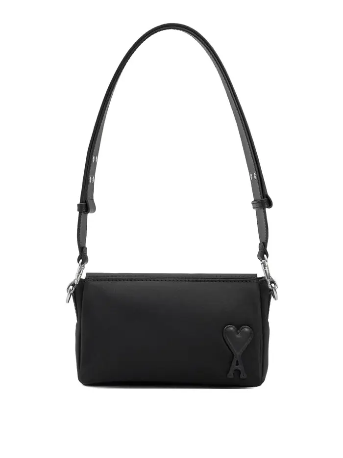 Ami Paris Borsa a tracolla Marcel in nylon Nero