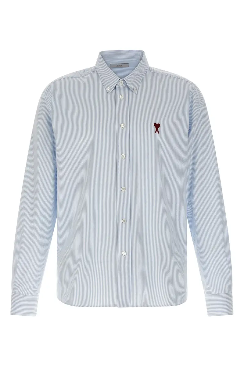 AMI PARIS Camicia Ami De Coeur Azzurro
