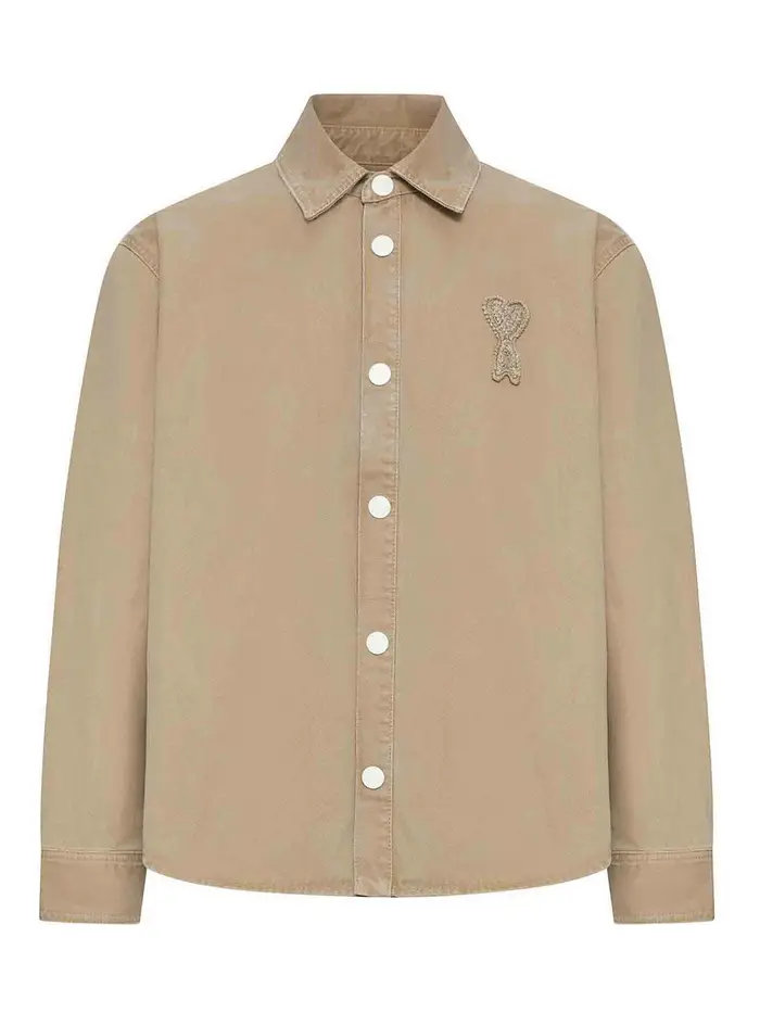 Ami Paris Giacca-camicia Color Carne E Neutri
