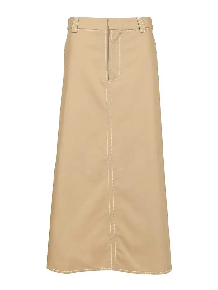 Ami Paris Gonna lunga a trapezio Beige