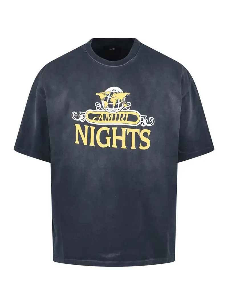 Ami Paris Logo della maglietta Nero