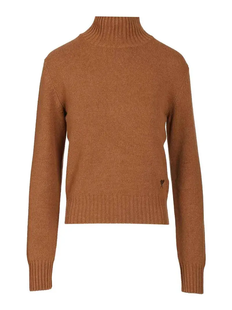 Ami Paris Maglione a dolcevita Marrone