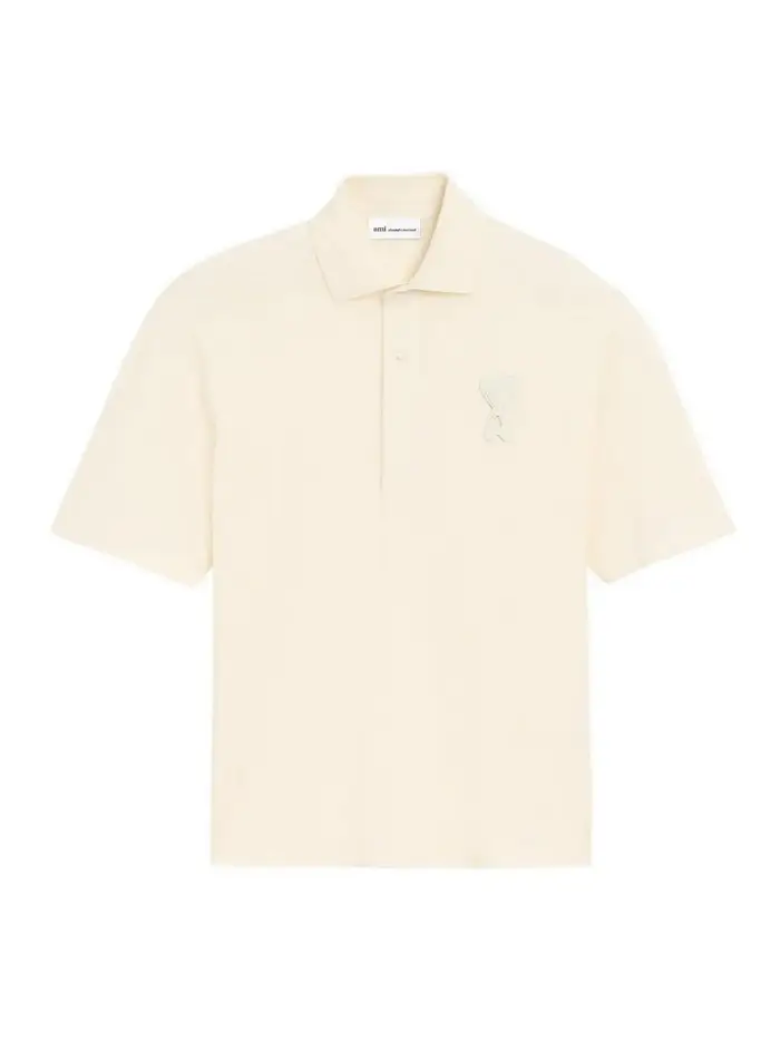 Ami Paris Polo squadrata Bianco