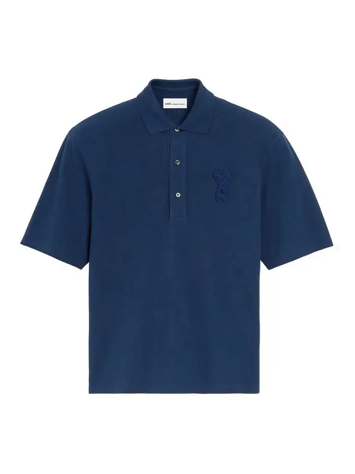 Polo squadrata Blu