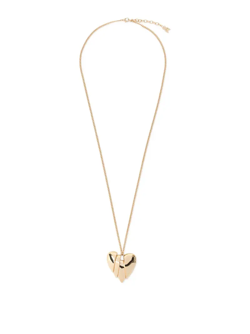 Amina Muaddi Collana crepacuore Arancione