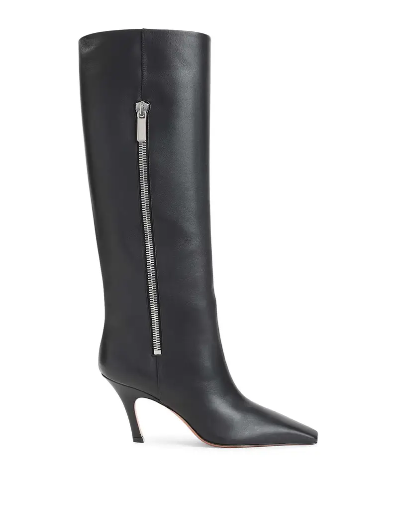 Amina Muaddi Stivali Mona80 Nero