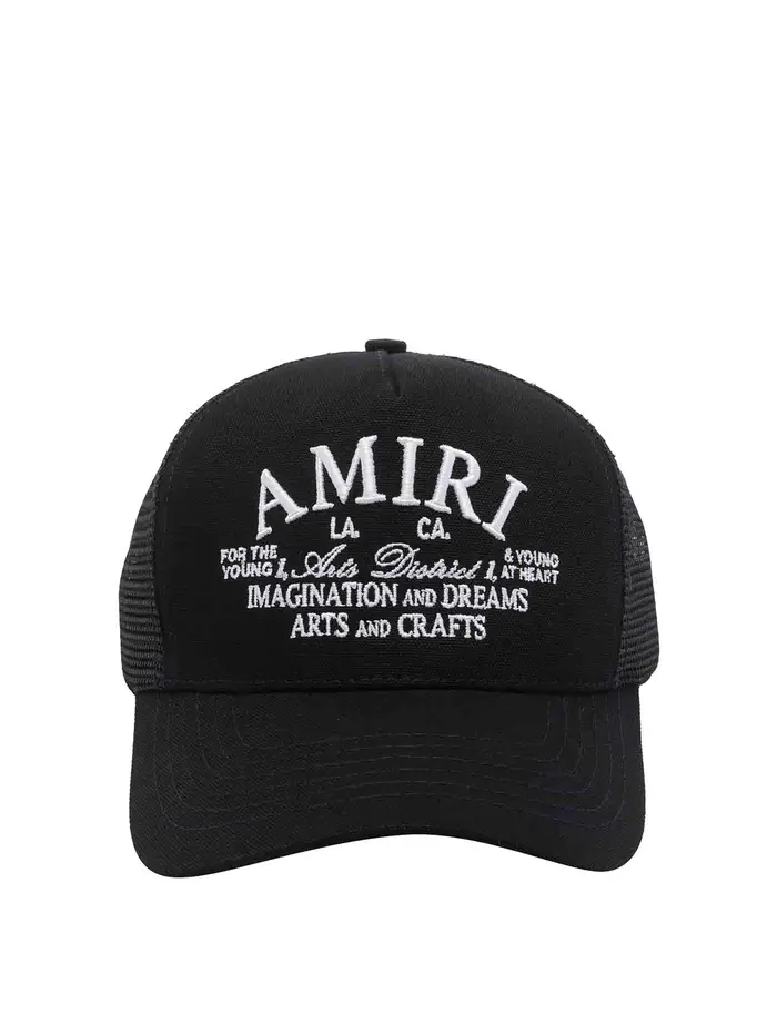 Amiri Berretto da baseball nero Arts Distruct