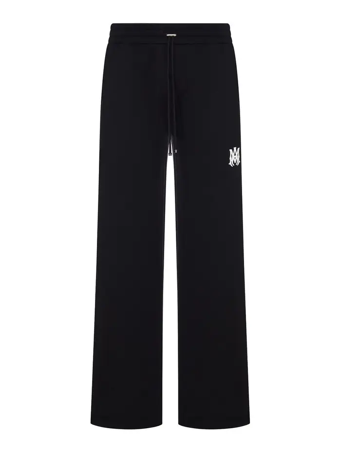 Amiri Pantaloni Della Tuta In Cotone Con Logo Nero