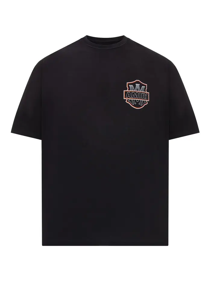 Amiri T-shirt in cotone Crystal Dream americano Nero