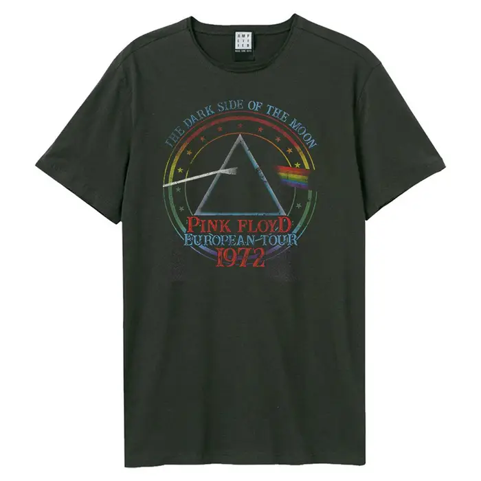 Maglietta dei Pink Floyd Tour 1972 unisex per adulti amplificata 3XL carbone