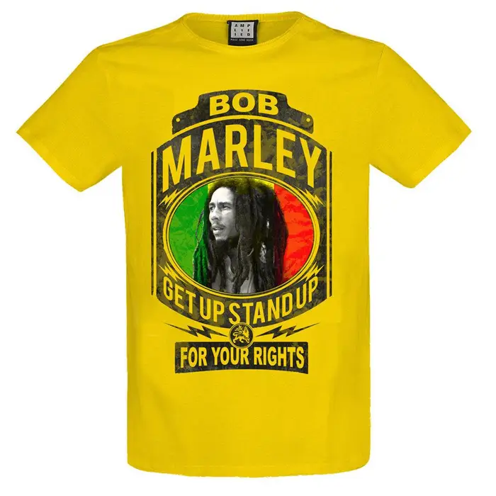 T-shirt di Bob Marley per adulti unisex amplificata Lotta per i tuoi diritti XL