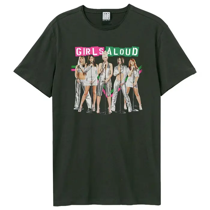 Unisex Adult Split Colour Girls Aloud T-Shirt 3XL carbone
