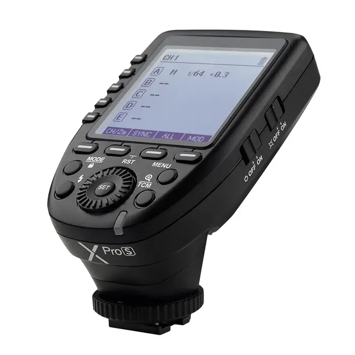 Andoer Godox XproS TTL Wireless Flash Trigger Trasmettitore Supporta TTL Autoflash 1/8000s HSS Ampio LCD 5
